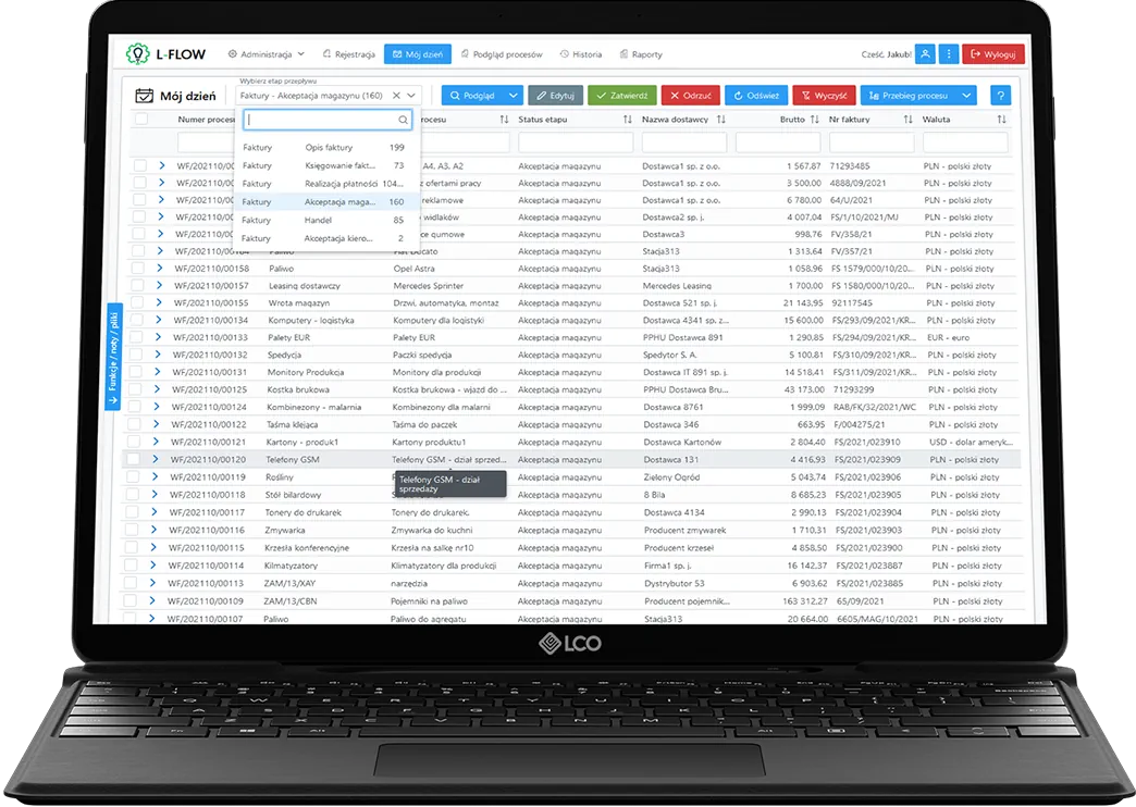 SOFTLO - L-FLOW - system wymiany dokumentów