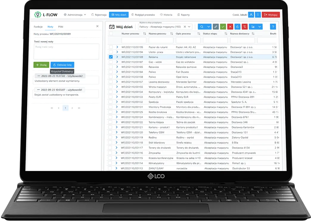 SOFTLO - L-FLOW - system wymiany dokumentów SOFTLO - L-FLOW - system wymiany dokumentów